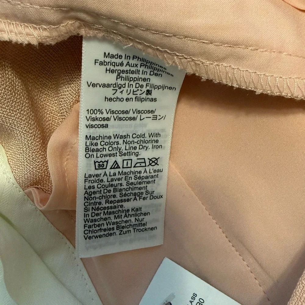J. Crew Alexander wide-leg trousers pants in luster canvas NWT 6P Pale Petal